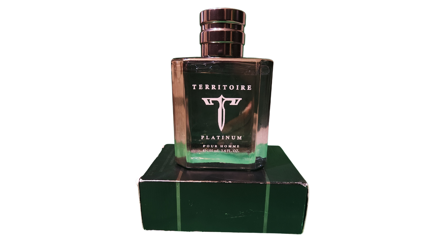 Territoire  Platinum perfume for men e100 ml 3.4 FL. OZ.