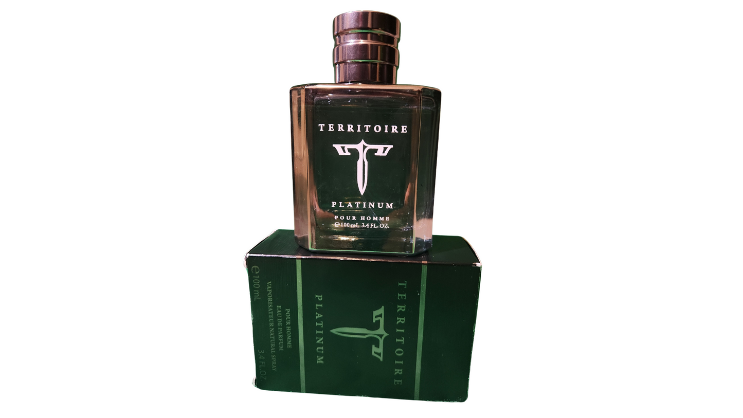 Territoire  Platinum perfume for men e100 ml 3.4 FL. OZ.