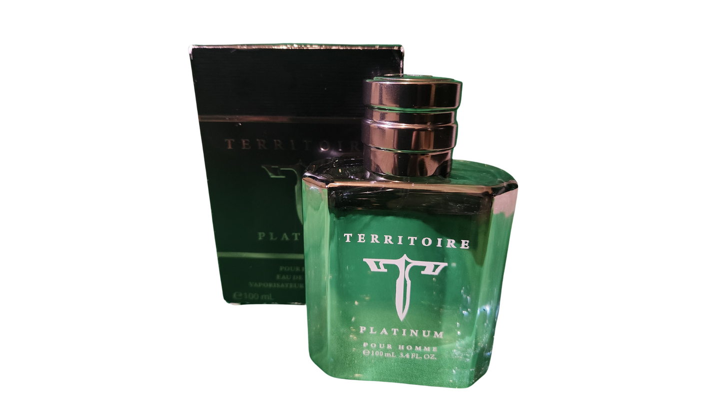 Territoire  Platinum perfume for men e100 ml 3.4 FL. OZ.