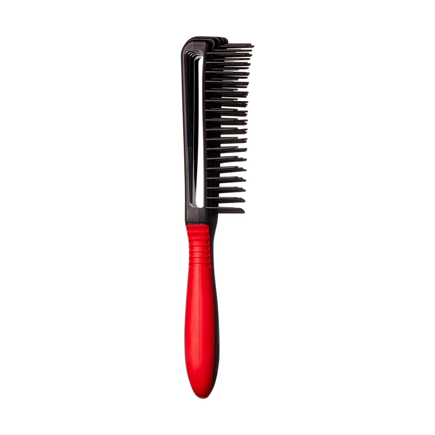 Kiss Glide & Define Detangle Brush (HH62-EZ Glide Detangling Brush 9 rows, Black)