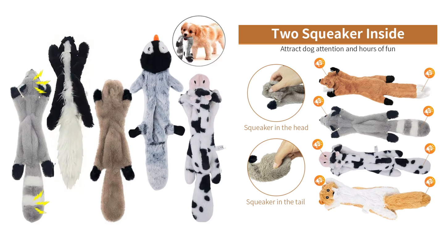 Dog Toys Plush Sounding Animal Holster Toys Pet Toys Chewing Teething Toys Bite Resistant Vocal Pet Products